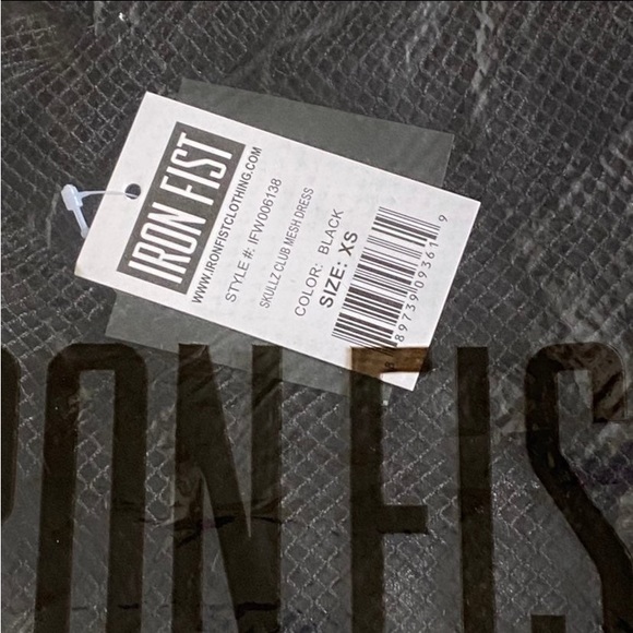 Iron Fist Skulls Club Mesh Skater Dress NEW XS - Picture 4 of 8